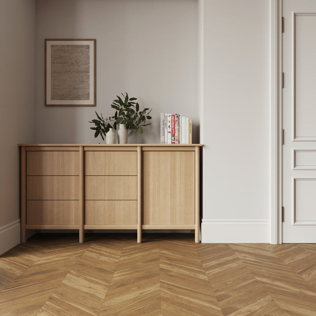Custom-Made Solid Wood Sideboard